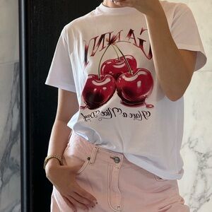 Ganni Cherry Relaxed T-shirt